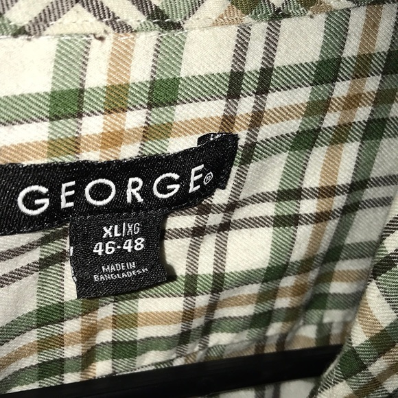 Plaid George casual button down - Picture 2 of 3